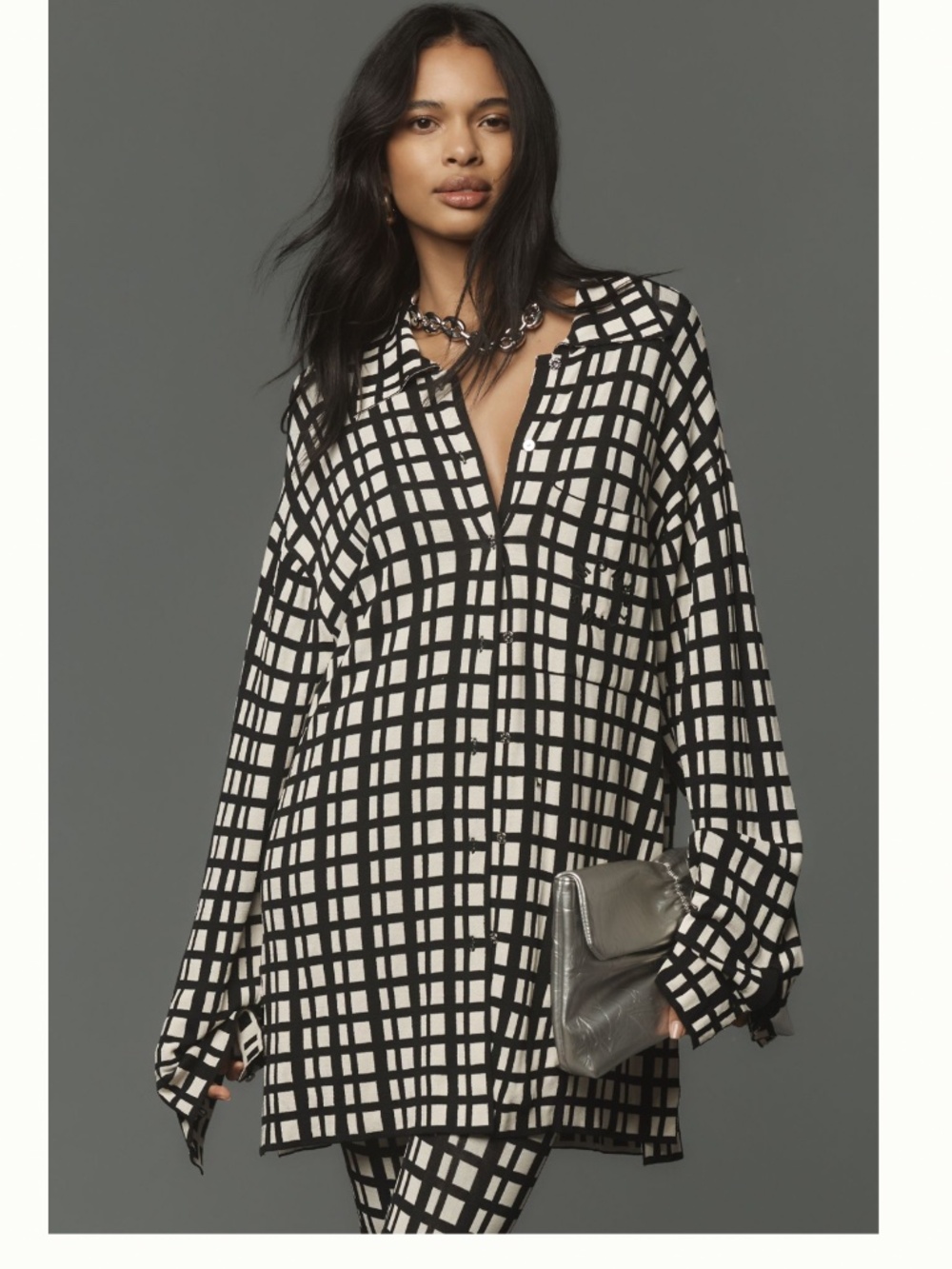 SIMONMILLER oversized blaz knit jacket